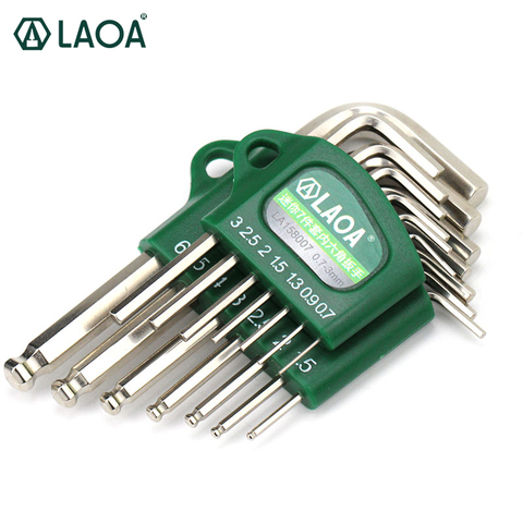 LAOA S2 alloy steel mini hex wrench small miniature 0.7/0.9/1.3/1.5/2/2.5/3mm Spanner Allen Key ► Photo 1/6