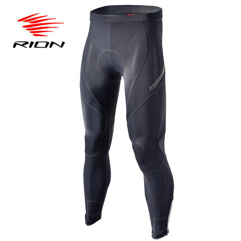 RION Riding MTB Mountain Bike Downhill Autumn Cycling Long Padded Bicycle Tights Pants Full Length Men Hosen Sport Licra Pants ► Photo 1/6