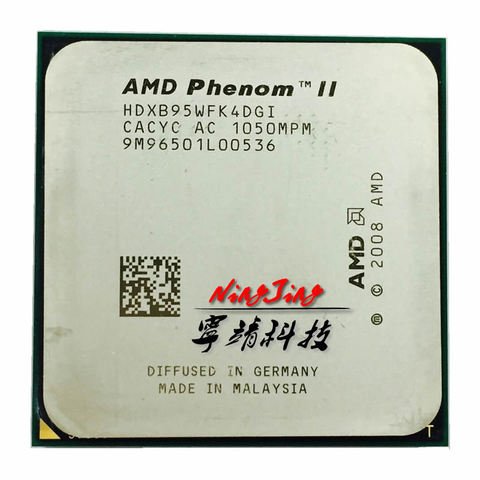 AMD Phenom II X4 B95 CPU/HDXB95WFK4DGM/HDXB95WFK4DGI  938Pin/3.0GHz/6MB L3/95W Socket AM3,Amount to 945 ► Photo 1/1