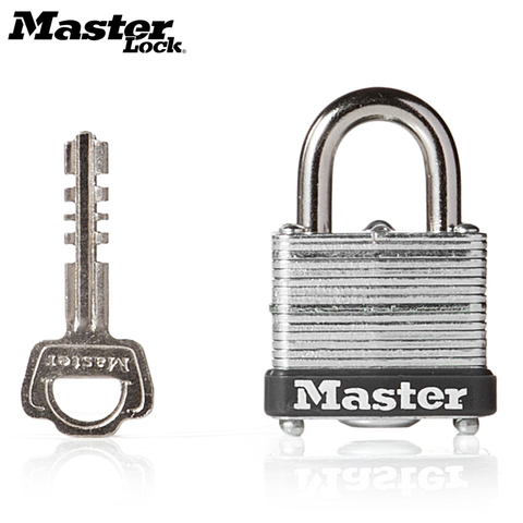 Master Lock Wide Laminated Steel Warded Padlock Anti-theft,Waterproof,No gallbladder layer home padlock dormitory outdoor lock ► Photo 1/6