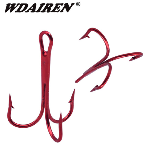 20Pcs/lot Three Hook Red Nickel Color Fishhook 2/3/8/10# Fishing Hook High  Carbon Steel Treble Hooks Fishing tackle WD-333 - Price history & Review, AliExpress Seller - WDAIREN fishing gear Store