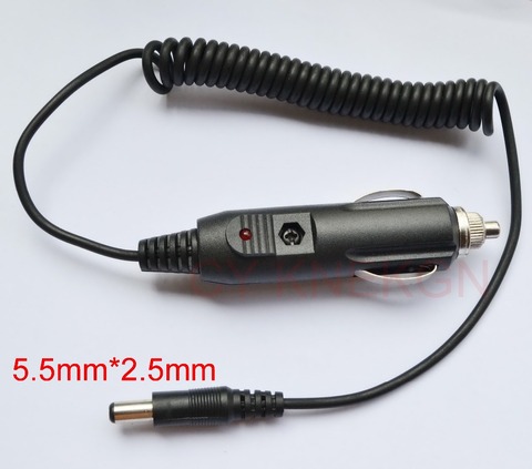 1pcs High-quality, all-copper car charger 12V / 24V Power adapter Cigarette Lighter 1.5M DC 5.5mm x 2.5mm ► Photo 1/1