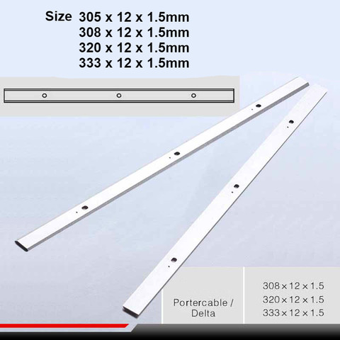 2pcs/set 320/333/308/305*12mm Replacement HSS Planer Blade 12-13