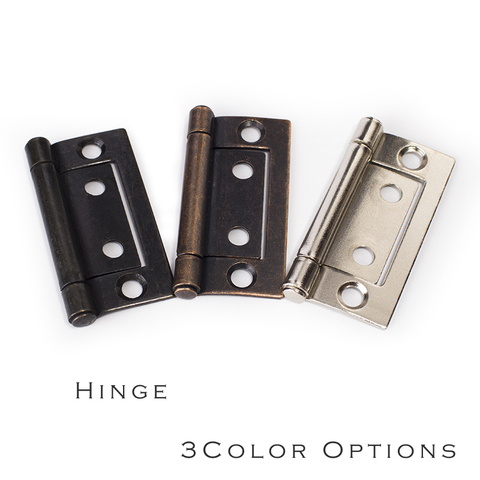 Antique copper black nickel color options iron Hinge 2