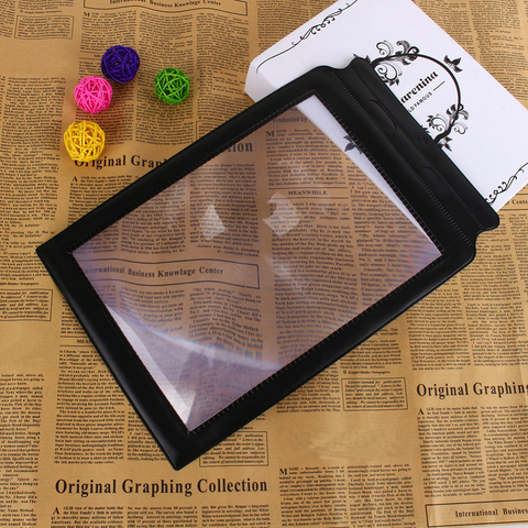 New Big A4 Full Page Book Reading Sheet  Magnifying Glass Book Reading Aid Lens 3x Magnifier 30.5x19.5cm ► Photo 1/6