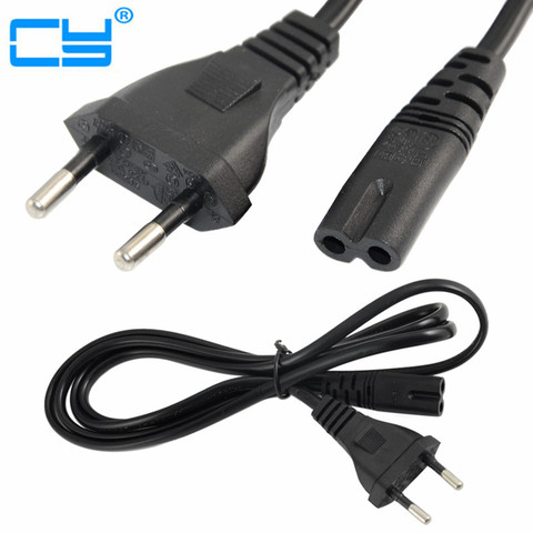 Power Cord Cable EU/US/UK 2-Prong Laptop AC Adapter Lead 2 Pin Top Sale 1.5m ► Photo 1/6