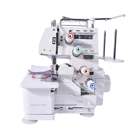 Professcial Four Thread Overlock Sewing Machine, All Cloth Sewing Machine With Pedal and Lamp 220V 1200S.P.M ► Photo 1/6