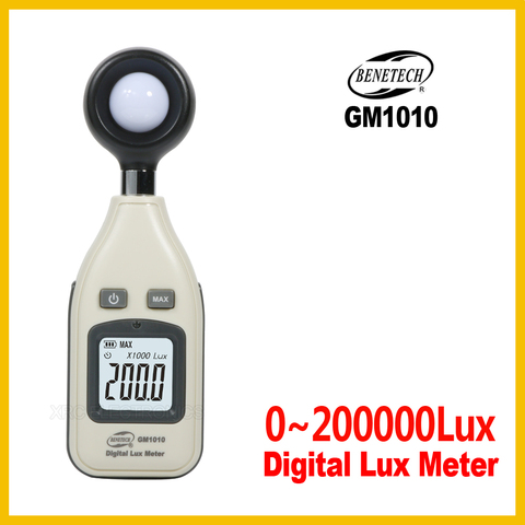 Split Light Luxmeter Meters Luxmeter Tester Measuring Range 0Lux~200,000Lux/0Fc~185,806Fc GM1010-BENETECH Free Shipping ► Photo 1/6