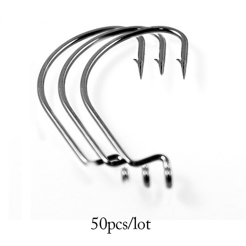 2022Supercontinent NEW 50pcs/lot wide belly crank hook road with foraminifera hook sea fishing hook ► Photo 1/5