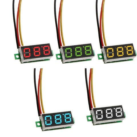 0.28in  LED Digital Voltmeter Detector Mini DC 0- 100V Voltage Meter Auto Car Mobile Power Voltage Tester Detector Panel Meter ► Photo 1/6