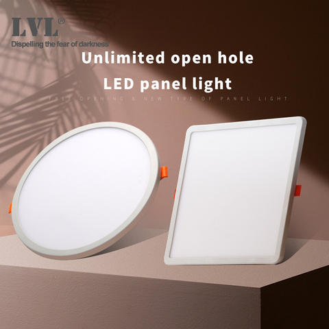 LED Panel Light Ultra thin Recessed Downlights 6W 8W 15W 20W 220V 230V Round Square Ceiling Panel lamp ► Photo 1/6