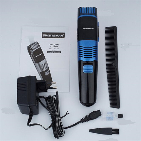 Electric Vacuum Beard Trimmer Less Mess Precision Shaver Men Groomer Facial Hair Removal Moustache Styling Clipper Razor Cutter ► Photo 1/1