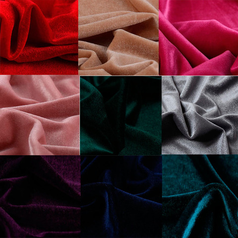 Luxury Velvet Fabric Gorgeous Silky Fabric for Velvet Dress Clothes Soft Velvet Home Textile Curtain ► Photo 1/6