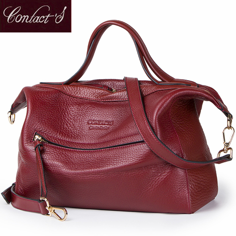 New Fashion Crossbody Bags for Women Genuine Leather Handbag Large Capacity Shoulder Bag Red Messenger bag High Quality  ► Photo 1/1