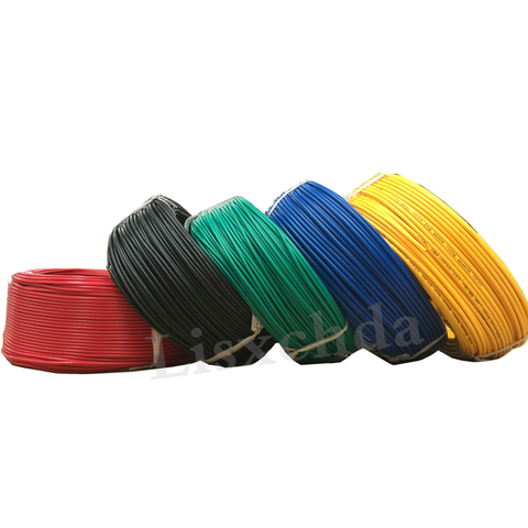 Free shipping Bulk 1pin 5 metres super flexible 22AWG PVC insulated Wire Electric cable, LED cable, DIY Connect 7 color choose ► Photo 1/6