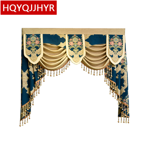 24 style Luxury custom valance Used for curtains at the top (Buy VALANCE dedicated link/Not including Cloth curtain and tulle) ► Photo 1/6