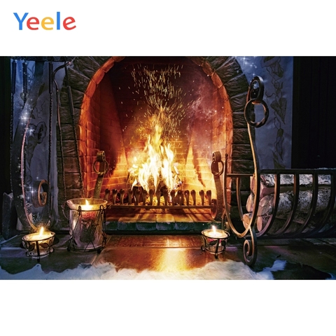 Yeele Fireplace Wallpaper Bedroom Decoration Wood HePhotography Backdrops Personalized Photographic Backgrounds For Photo Studio ► Photo 1/6