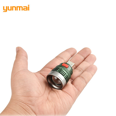 yunmai 2022 Mini Usb LED Flashlight NEW Q5 Aluminum Work Light 2000LM Waterproof Lanterna 3 Modes Portable LED Torch Lamp ► Photo 1/6