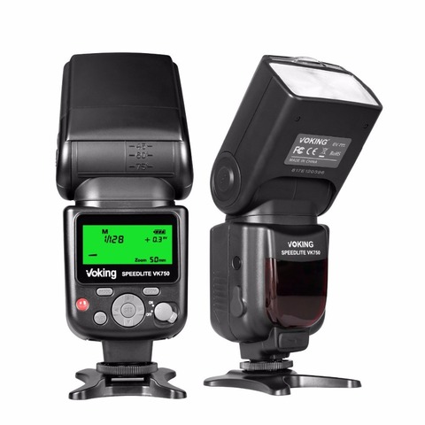 Voking VK750 Manual Flash Speedlite with LCD Display for Canon Nikon Panasonic Olympus Pentax and Other DSLR Cameras ► Photo 1/6