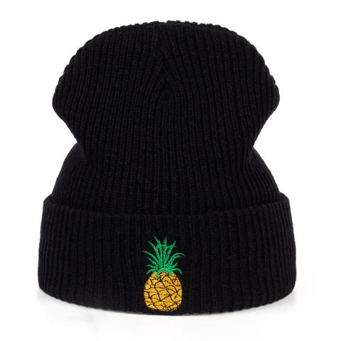 VORON Pineapple Winter Hat female Unisex knitted Skullies Knit Casual Hat For Men Women Black pink Warm Autumn Beanies Caps ► Photo 1/6