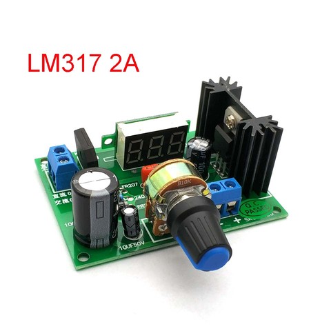 LED LM317 Step Down Power Supply Module Adjustable Voltage Regulator Input DC 0V-30V AC 0V-22V Output DC 1.25V-30V 2A ► Photo 1/4
