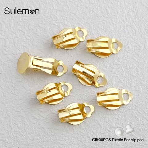 Sulemon 20pcs/Lot Ear Clip DIY Handmade Earrings Findings Jewelry Findings Parts Wholesale AS07 ► Photo 1/6