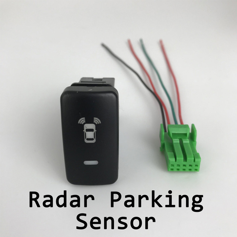 For Toyota Sequoia FJ Previa VIGO Radar Parking Sensor Music LED Camera Recorder Monitor Fog Light Button Switch with wire  ► Photo 1/6