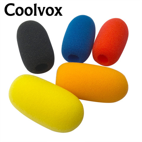 5pcs Wired Wirless Conference Microphone Windscreen Foam Sponge Cover for Lapel microphone , Inner Diameter:1cm (about .0.39