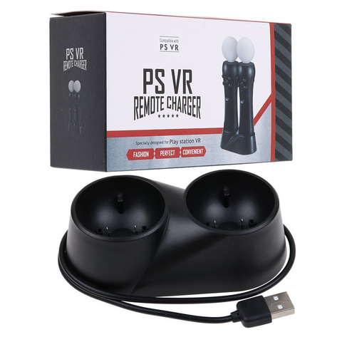 NEW Dual Charger Dock Station Charging For Playstation 4 PS4 VR Move Controller ► Photo 1/6