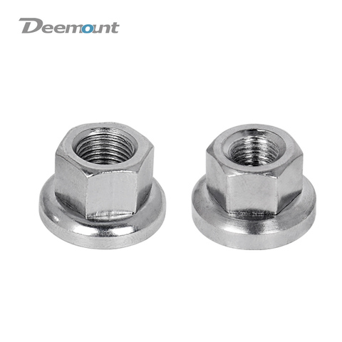 Deemount 2PCS Cycle Hub Nuts for Fixed Gear Bike Front Rear Hub Fixing M9 M10 Nut With Anti-skid Texture for Firm Mount ► Photo 1/1