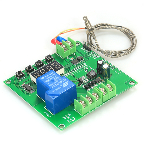 Temperature Controller Module 0~1000 degrees temperature instruments Temp Control Switch Board thermostat + K-type Sensor Probe ► Photo 1/6