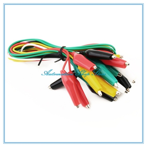 10pcs Alligator Clips Electrical DIY Test Leads Alligator Double-ended Crocodile Clips Roach Clip Test Jumper Wire 5Color ► Photo 1/4