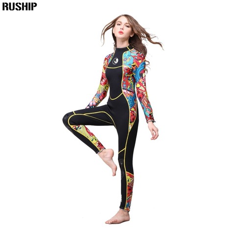 Womens Wetsuit TOVCHEI Women's 3MM Wetsuit, Long Sleeve Top Pants