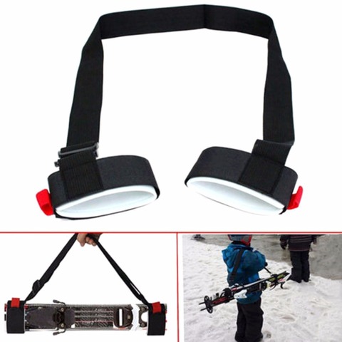 Adjustable Skiing Pole Shoulder Hand Carrier Lash Handle Straps Porter Hook Loop Protecting Nylon Ski Handle Strap Bags 3 Colors ► Photo 1/1