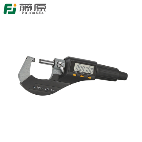 FUJIWARA 0-25cm Digital Display Micrometer External Micrometer 0.001mm Caliper Gauge Measuring Tool ► Photo 1/5