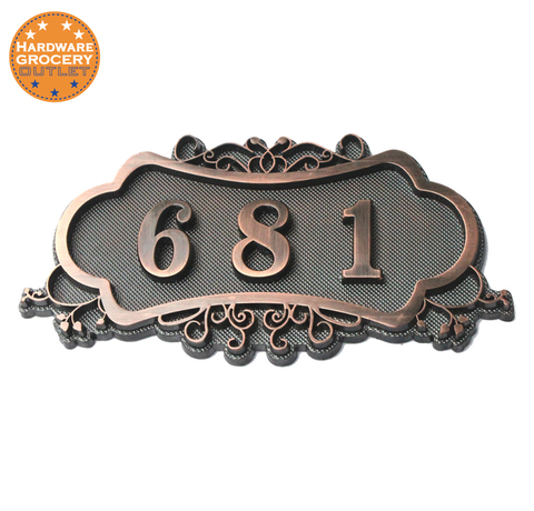 House Number; European style Door Sign; Gate Number;Custom-made;3 to 4 numbers;3D Digital;Apartment,House,Hotel,Villa door plate ► Photo 1/1