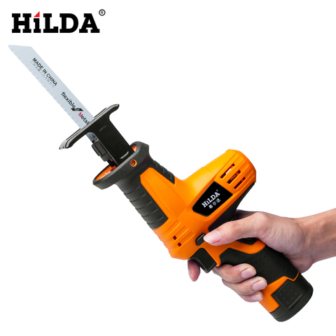HILDA 12V Cordless Reciprocating Saw Wood Cutting Saw Electric Saws With Saw Blades Woodworking Cutter ► Photo 1/6