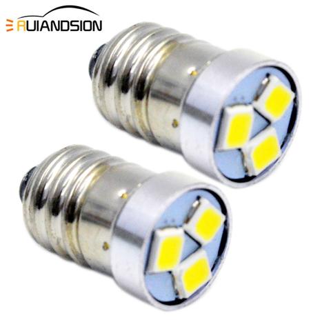 2pcs 1.44W E10 LED Flashlight Bulb Lamp 3V 6V 12V Led Bulb Replacement Flashlight 3030 3smd Torch bulb 3 Volt Screw lighting ► Photo 1/6