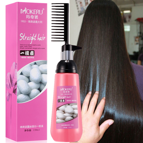 Mokeru 150ml No Damage To Hair Fast Smooth Collagen Hair Straightening Cream for Woman Keratin Hair Treatment Straightening ► Photo 1/1