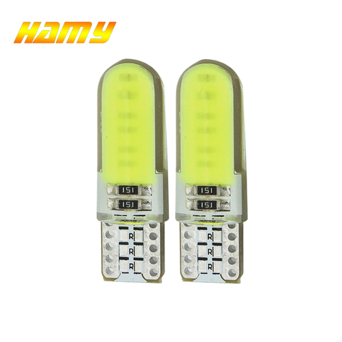 2x T10 5W5 W5W LED COB for cars interior Light 12V 12SMD Auto Turn Signal Wedeg Side Reading License Plate Lamps White Red Bule ► Photo 1/6