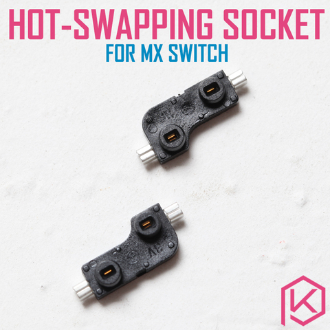 Kailh hot swapping pcb sockets for mx cherry gateron outemu kailh switches for xd75 series smd socket 1pcs ► Photo 1/3