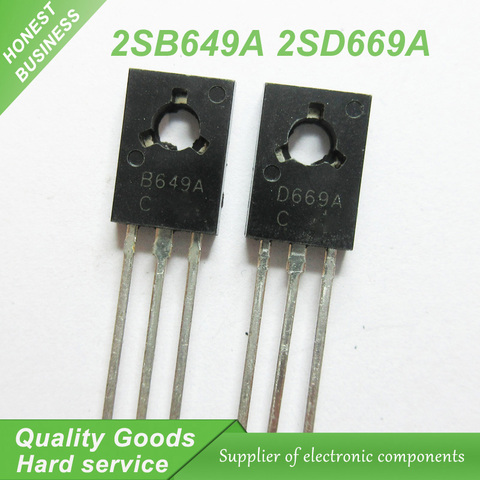 20PCS B649A D669A 2SB649A 2SD669A TO-126 (10PCS* B649A +10PCS* D669A ) audio  amplifier boost tube new original ► Photo 1/1