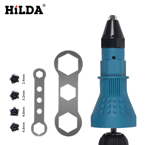 HILDA Electric Rivet Nut Gun Riveting Tool Cordless Riveting Drill Adaptor Insert Nut Tool Riveting Drill Adapter 2.4mm-4.8mm ► Photo 1/6