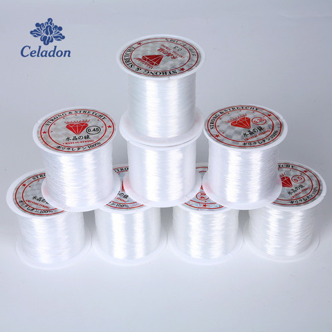 0.2/0.25/0.3/0.35/0.4/0.45/0.5/0.6mm 1 Roll Fish Line Wire Clear Non-stretch Strong Nylon String Beading Cord Thread Jewelry DIY ► Photo 1/6
