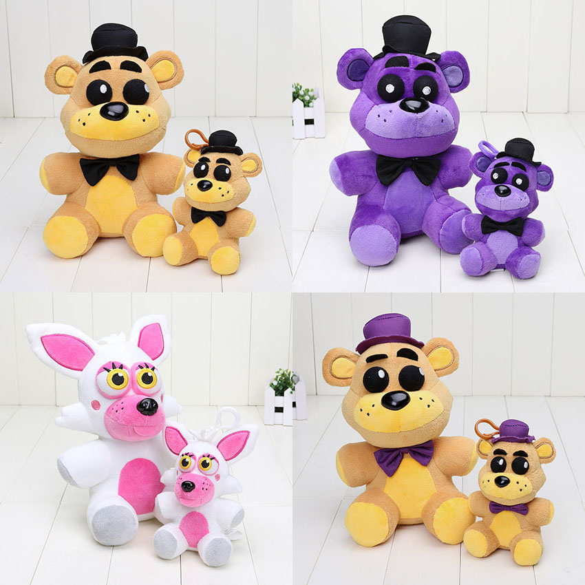 5-10Pcs fnaf plush toy plush Golden Freddy Fazbear Mangle bonnie