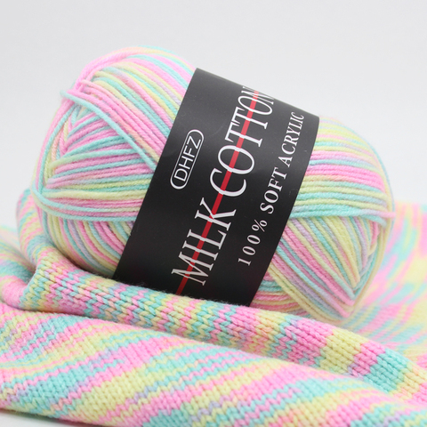 50g/PC Double Knitting Crochet Milk Soft Warm Baby Cotton Wool Yarn Hand Knitted Yarn DIY Craft Knit Sweater Scarf Hat ► Photo 1/6