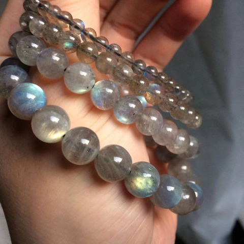 4mm 6mm 7mm Labradorite stone bracelet natural stone bracelet DIY jewelry for woman for gift  wholesale ! ► Photo 1/6