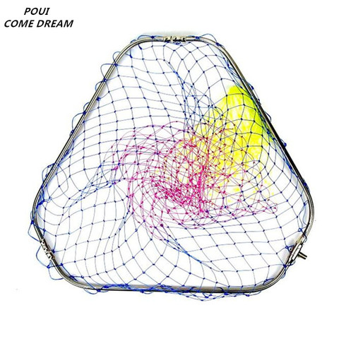 strong line diameter 60cm landing net of head Colored nylon fishing net stainless steel ring fishing network turck net dipneting ► Photo 1/6