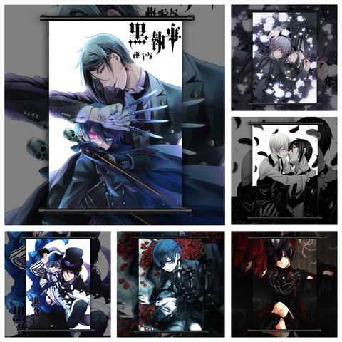 Black Butler Manga - Sebastian and Ciel vs Grell Art Wall Poster