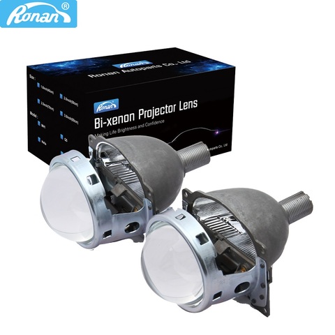 RONAN 3.0'' Bi-xenon HID Projector headlights Lens Q5 Universal Fast Install retrofit H1 H4 H7 9005 9006 headlight ► Photo 1/6